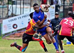 Strathmore's Brunson Madigu in action against Blak Blad. Phto Courtesy/Denis Acre-Half.