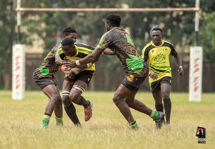 Kabras RFC's Kevin Wekesa in action against Nakuru. Photo Courtesy/Cmony Images.