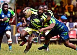 Teddy Akala in action for Kabras RFC against KCB. Photo Courtesy/Denis Acre-half